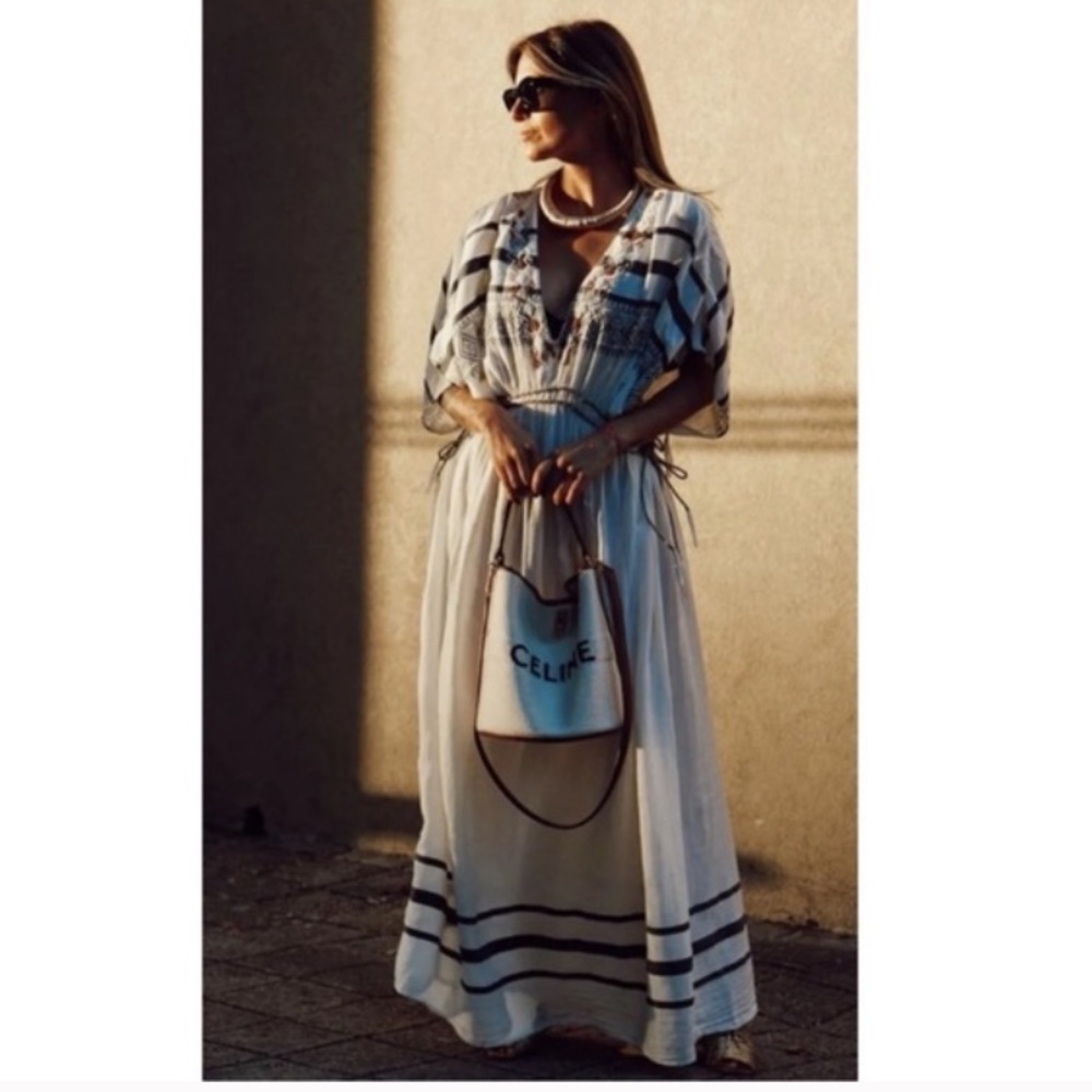 Zara kaftan beaded dress - Picture 2 of 8